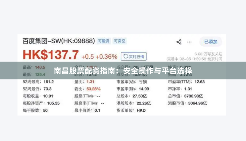南昌股票配资指南：安全操作与平台选择
